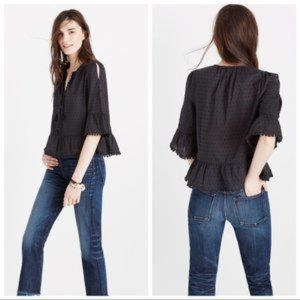 Madewell Peekaboo Pom-Pom Top